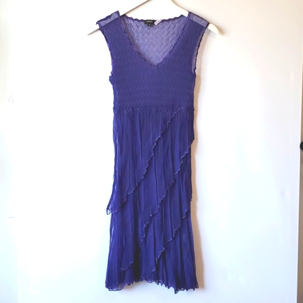 KOMAROV Chiffon Dress